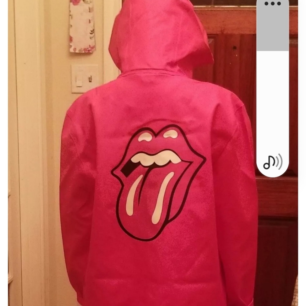 👅 STUTTERHEIM X ROLLING STONES Straight Fit Rain Coat Jacket Unisex Large
